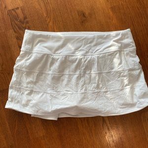 Size 4 Lululemon Mini White Tennis Skort